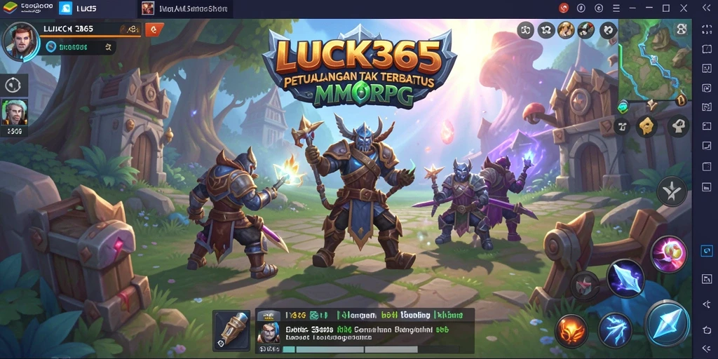 Screenshot gameplay LUCK365 menampilkan aksi seru dalam dunia MMORPG.