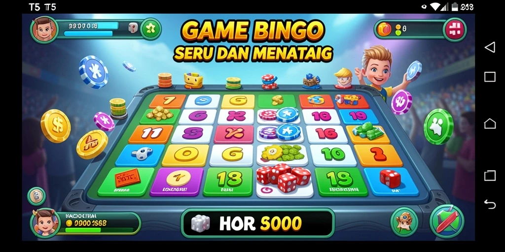 Tampilan gameplay Bingo T6 yang mengasyikkan dan penuh warna.